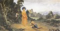 Buda venciendo a un hombre cruel Angulimala que cortó el dedo índice derecho de los viajeros Budismo